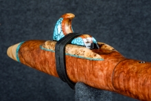 Dream Amboyna Burl Native American Flute, Minor, Mid G-4, #Q15C (7)